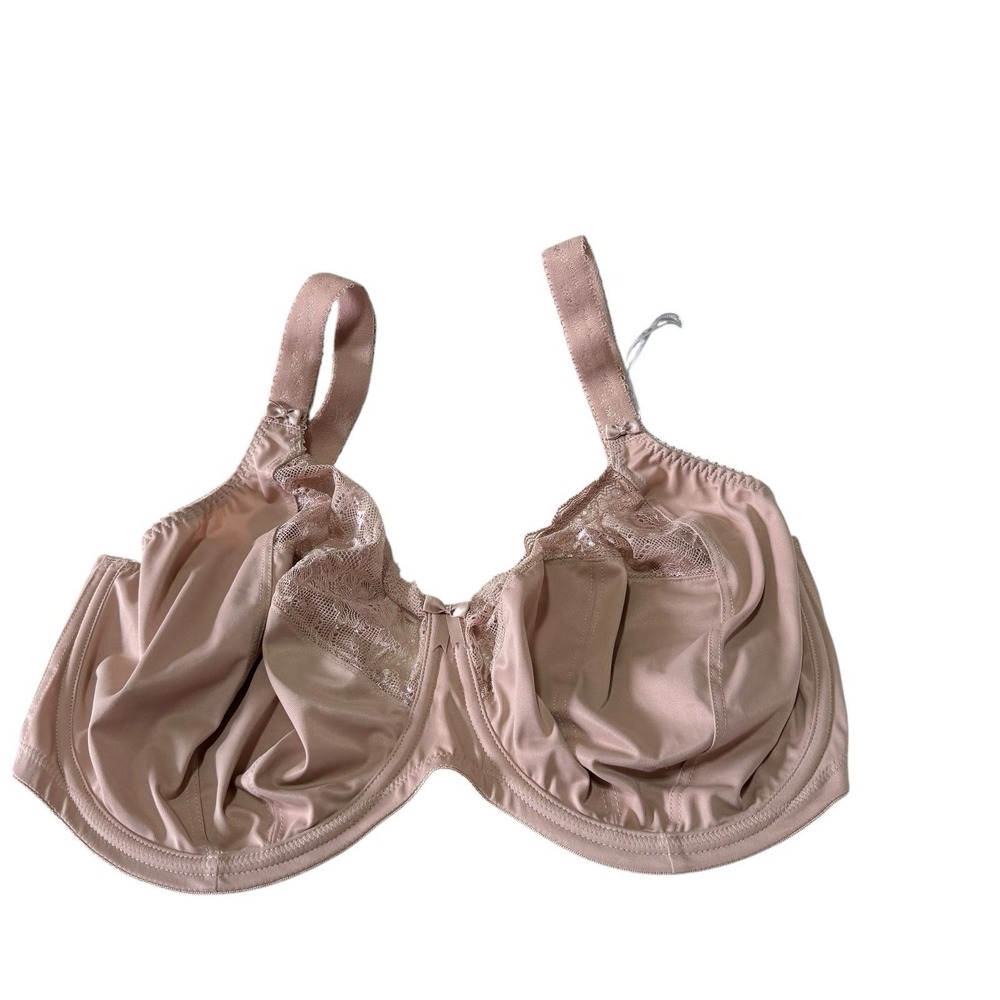 NWT Elomi 320 (32K UK) Morgan Beige‎ Underwire Bra Bow Accent